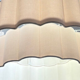 CGC Lighting Cgc Selina Scalloped Two Tier Cream Drum Lampshade Large 48Cm - thumbnail 7