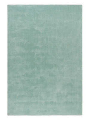 Aqua Plain Rug, Easy To Clean Wool Rug, Handmade Modern Rug For Bedroom, Living Room, & Dining Room-200Cm X 300Cm - image 1