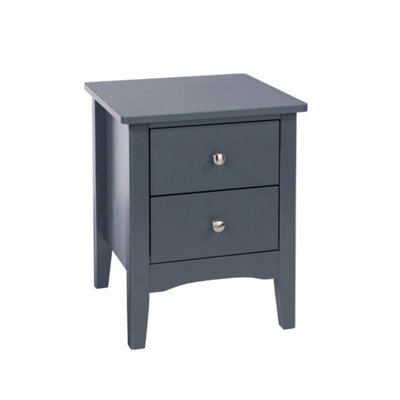 Blue 2 Drawer Beside Cabinet Indoor Tables With Drawers Home - image 1