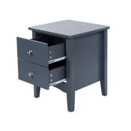 Blue 2 Drawer Beside Cabinet Indoor Tables With Drawers Home - thumbnail 5