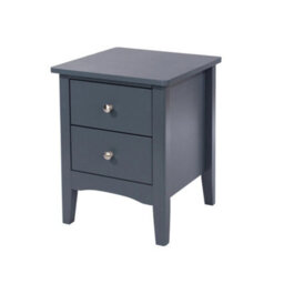 Blue 2 Drawer Beside Cabinet Indoor Tables With Drawers Home - thumbnail 4