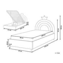Dreamnest Pink Velvet 3Ft Single Bed With Storage And Crown Headboard - Wyld And Coco - thumbnail 5