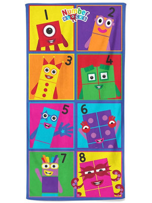 Number Blocks Cotton Beach Towel - image 1