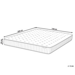 Beliani Latex Pocket Spring Mattress Dream H3/4 Firm 140 X 200 Cm (Eu Double) - thumbnail 3