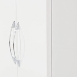 Seconique Nevada 2 Door All Hanging Wardrobe In White Gloss Finish - thumbnail 7