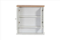 Timber Art Design Mirrored Bathroom Cabinet White & Oak - thumbnail 5