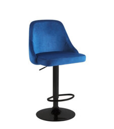 Hygrad Built to Survive Set Of 2 Adjustable Breakfast Velvet Bar Stools Swivel Gas Lift Chair Kitchen Barstool Cafe Pub - thumbnail 1