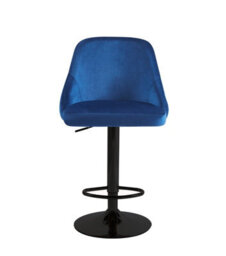 Hygrad Built to Survive Set Of 2 Adjustable Breakfast Velvet Bar Stools Swivel Gas Lift Chair Kitchen Barstool Cafe Pub - thumbnail 2