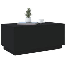 Berkfield Coffee Table With Led Lights Black 90X50X40 Cm - thumbnail 6