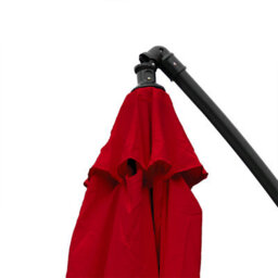 Kct Garden Parasol 3M Large Burgundy Cantilever With Base - thumbnail 4