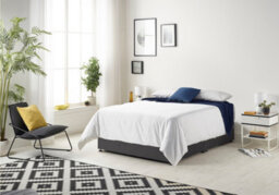 Somnior Beds Somnior Plush Black Memory Foam Divan Bed With Mattress And 4 Drawers - Super King - thumbnail 1