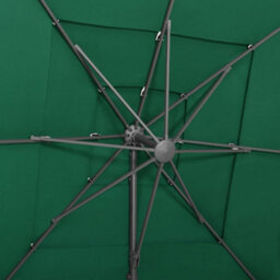 Berkfield Harmful 4-Tier Parasol With Aluminium Pole Green 250X250 Cm - thumbnail 7