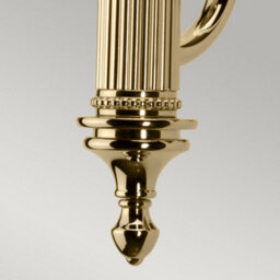 Luminosa Lighting Elstead Carroll 1 Light Bathroom Wall Light Polished Brass Ip44, G9 - thumbnail 3