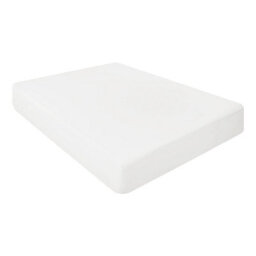 "Ameha Fitted Sheet 40 Cm Extra Deep Pocket Bed Sheet Elastic Corners Soft Microfiber Fitted Sheet 16"" (White, Double 137 X 190 Cm)" - thumbnail 1