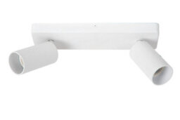 Lucide Clubs Modern Twin Ceiling Spotlight - 2Xgu10 - White - thumbnail 2