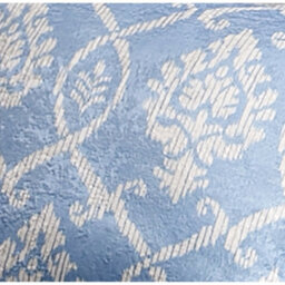 Dreams & Drapes Vivianna Woven Heritage Inspired Blue Filled Cushion - thumbnail 3