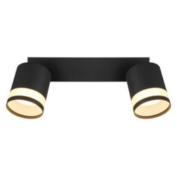 Luminosa Lighting Luminosa Lucero Twin Ceiling Spotlight Matt Black 2X Gx53 3000K - thumbnail 4