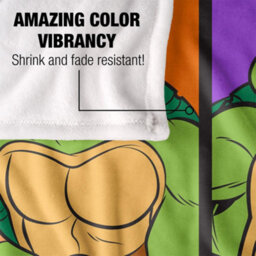 Tmnt Silky Tiles Supersoft Blanket Multicoloured (152Cm X 127Cm) - thumbnail 4