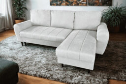 DS Living Sienna 3 Seater Left Hand Facing Storage Sofa Bed In Grey, Silver Or Beige