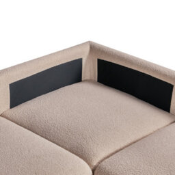 Beliani Modular U-Shape Sofa 8 Seater Mesnali Boucle Beige - thumbnail 9