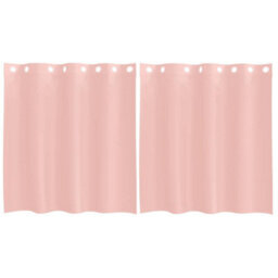 Berkfield Durable Voile Curtains With Grommets 2 Pcs Pink 140X140 Cm