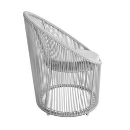 Dorel Taura Resin Lounge Chair In Light Grey - thumbnail 3