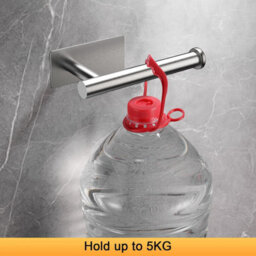 Ibergrif Mk 34052 Chrome Toilet Roll Holder Wall Mounted, Self Adhesive Paper For Bathroom & Kitchen, Waterproof, No Drilling - thumbnail 6