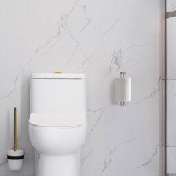 Ibergrif Mk 34052 Chrome Toilet Roll Holder Wall Mounted, Self Adhesive Paper For Bathroom & Kitchen, Waterproof, No Drilling - thumbnail 2