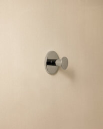 Cosmic Towel Hook, Robe Hook, Coat Hook, Adhesive, Chrome, Supports Up To 5Kg, Stainless Steel, Duo Round Collection