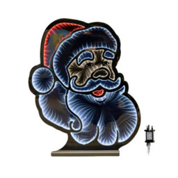 Samuel Alexander 60Cm Light Up Santa's Face Infinity Christmas Decoration With Red & White Leds - thumbnail 8