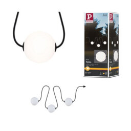 Paulmann 94913 Solar Led Fairy Lights Taina Expansion Set Ip67 3000K 1.71M 3X60Lm Black