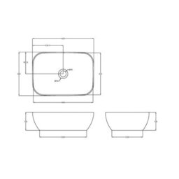 Royal Bathrooms Avenza 700mm Terracotta Clay Floor Standing Countertop Bathroom Vanity Unit 2 Drawer With Elva Basin - thumbnail 9