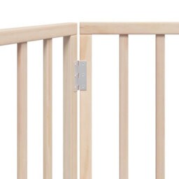 Walplus Wood Dog Gate Foldable 3 Panels 150 Cm Poplar - Pet Barrier - thumbnail 8
