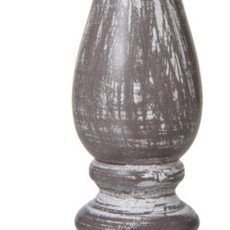 Setia Rustic Column Table Lamp With Linen Shade For Cozy Decor - thumbnail 2