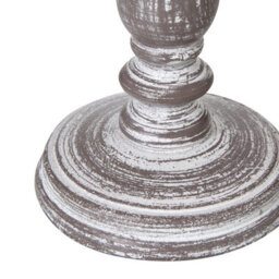 Setia Rustic Column Table Lamp With Linen Shade For Cozy Decor - thumbnail 4