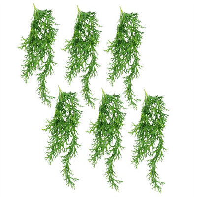 Leaf Pack Of 6 X 80Cm Hanging Artificial Staghorn Fern - image 1