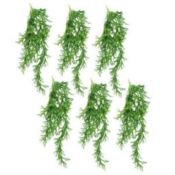Leaf Pack Of 6 X 80Cm Hanging Artificial Staghorn Fern - thumbnail 1
