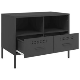 Berkfield Industrial Tv Cabinet Black 68X39X50.5 Cm Steel - thumbnail 9