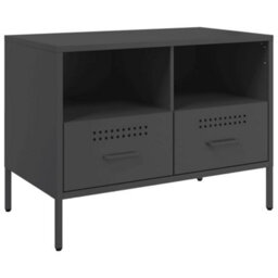 Berkfield Industrial Tv Cabinet Black 68X39X50.5 Cm Steel - thumbnail 1