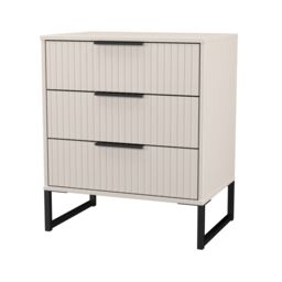 Ancona Matt Kashmir 3 Drawer Chest (H)678mm (W)575mm (D)395mm - thumbnail 3