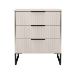 Ancona Matt Kashmir 3 Drawer Chest (H)678mm (W)575mm (D)395mm - thumbnail 2