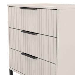 Ancona Matt Kashmir 3 Drawer Chest (H)678mm (W)575mm (D)395mm - thumbnail 4