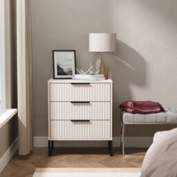 Ancona Matt Kashmir 3 Drawer Chest (H)678mm (W)575mm (D)395mm - thumbnail 1