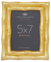 Orsina Hiba Gold Finish Bamboo Effect Photo Frame 5X7In