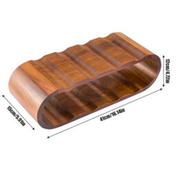 Free Standing Wood Wine Rack Storage,8 Wine Bottle Holder Stand,countertop - thumbnail 2