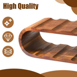 Free Standing Wood Wine Rack Storage,8 Wine Bottle Holder Stand,countertop - thumbnail 3