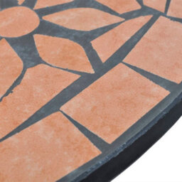 Berkfield Bistro Table Terracotta 60 Cm Mosaic - thumbnail 4