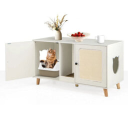 Cat Litter Box Enclosure Hidden Cat Washroom Furniture - thumbnail 3