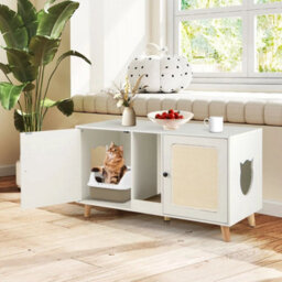 Cat Litter Box Enclosure Hidden Cat Washroom Furniture - thumbnail 5