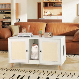 Cat Litter Box Enclosure Hidden Cat Washroom Furniture - thumbnail 4
